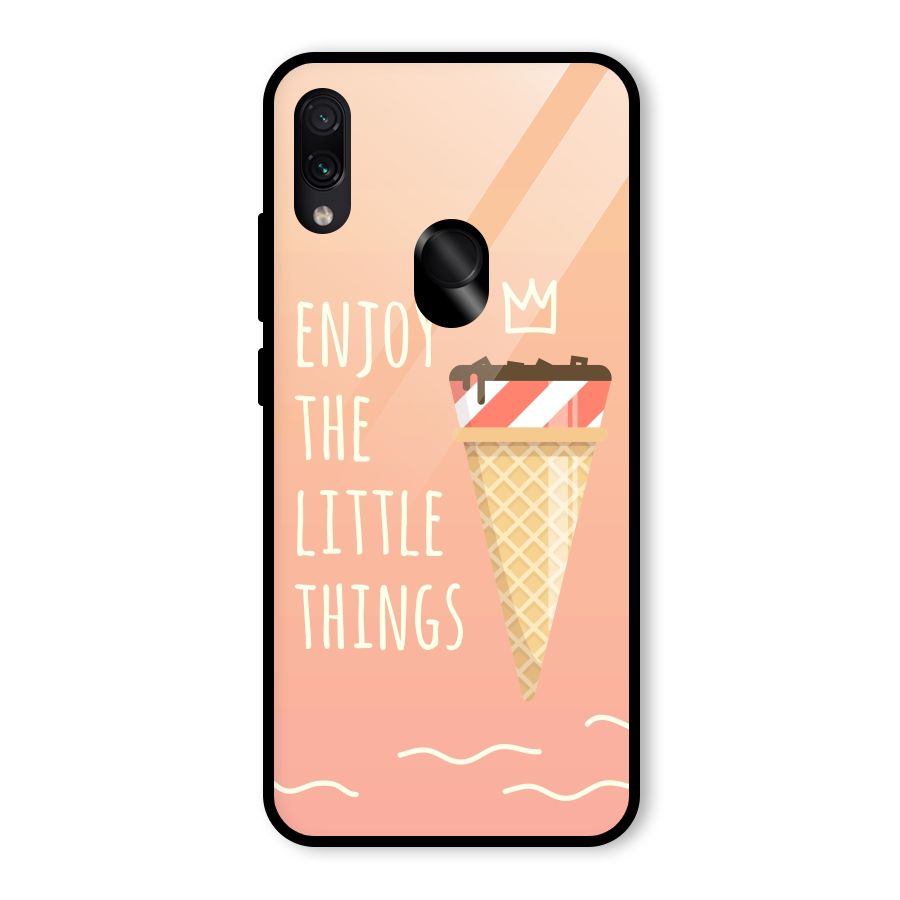 Enjoy the Little Things Glass Back Case for Redmi Note 7S