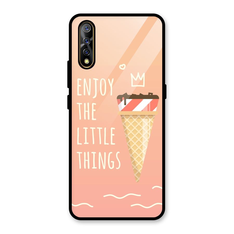 Enjoy the Little Things Glass Back Case for Vivo S1