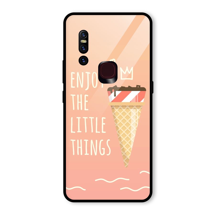Enjoy the Little Things Glass Back Case for Vivo V15