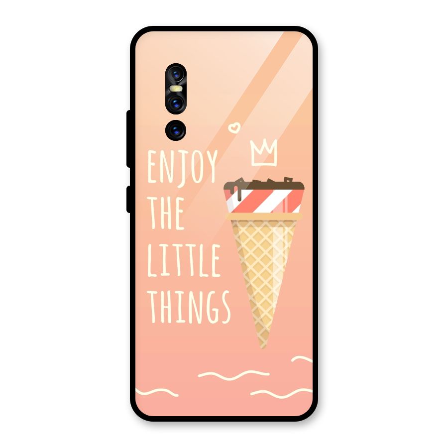 Enjoy the Little Things Glass Back Case for Vivo V15 Pro