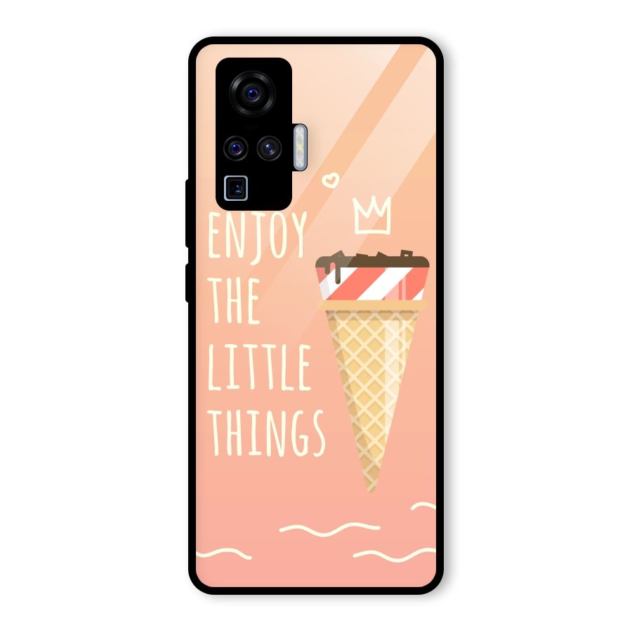 Enjoy the Little Things Glass Back Case for Vivo X50 Pro