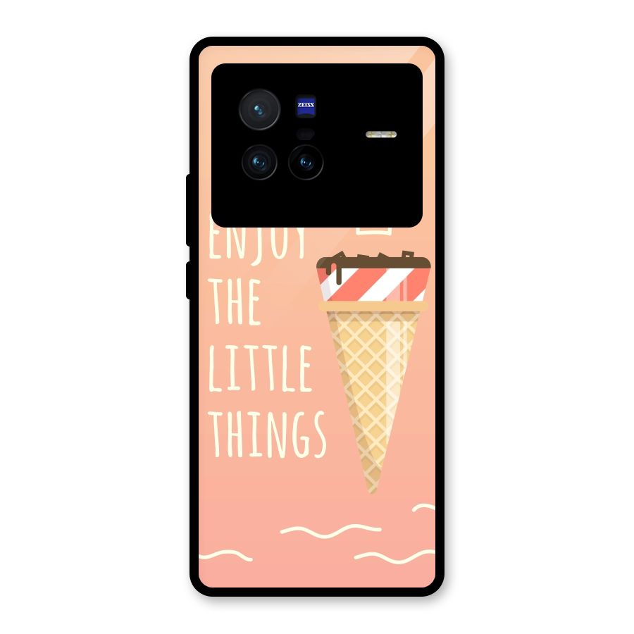 Enjoy the Little Things Glass Back Case for Vivo X80
