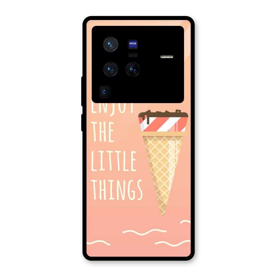 Enjoy the Little Things Glass Back Case for Vivo X80 Pro