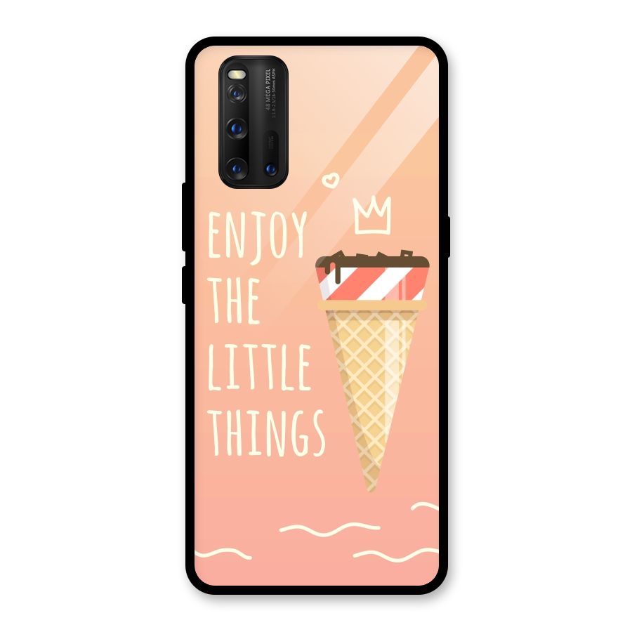 Enjoy the Little Things Glass Back Case for Vivo iQOO 3