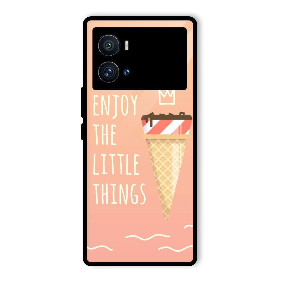 Enjoy the Little Things Glass Back Case for Vivo iQOO 9 Pro