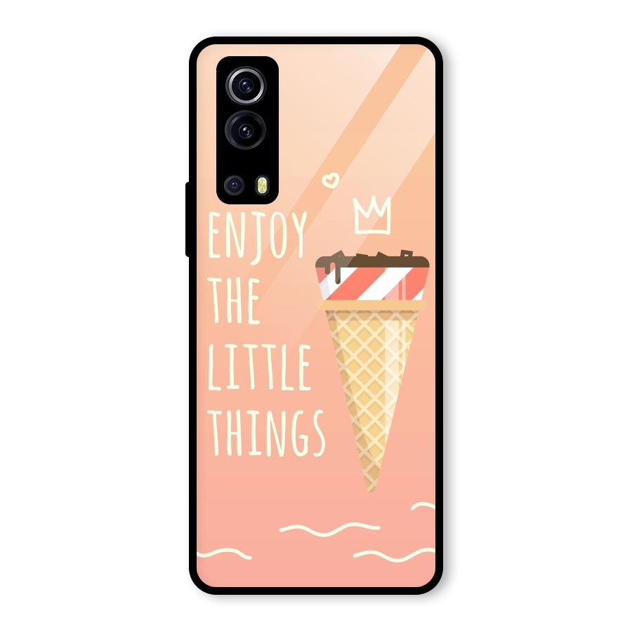 Enjoy the Little Things Glass Back Case for Vivo iQOO Z3