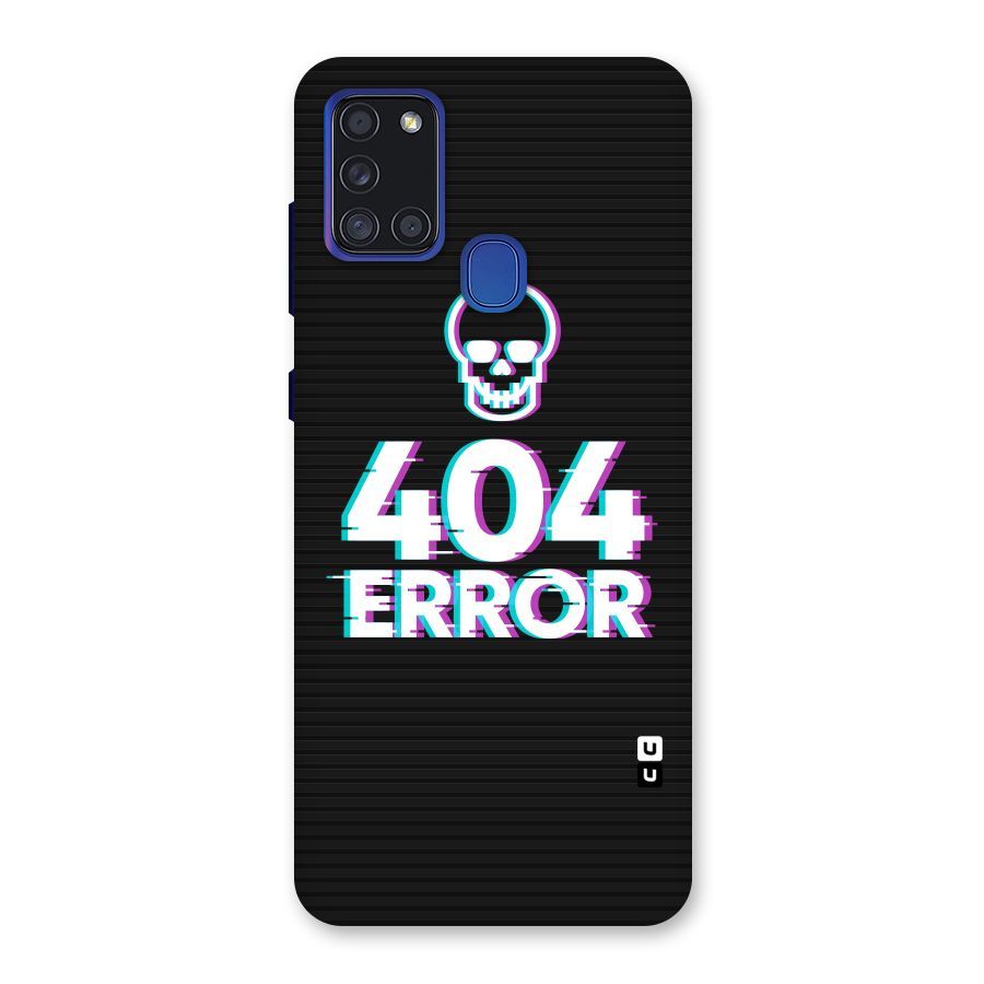 Error 404 Skull Back Case for Galaxy A21s