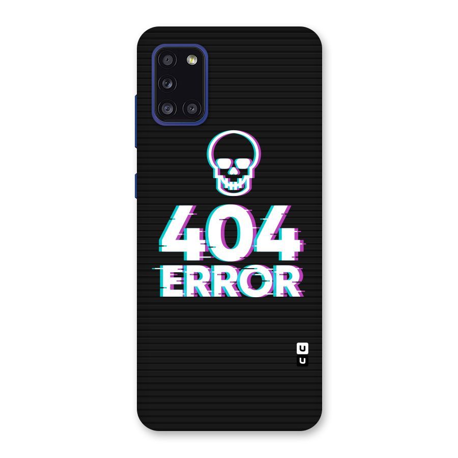 Error 404 Skull Back Case for Galaxy A31