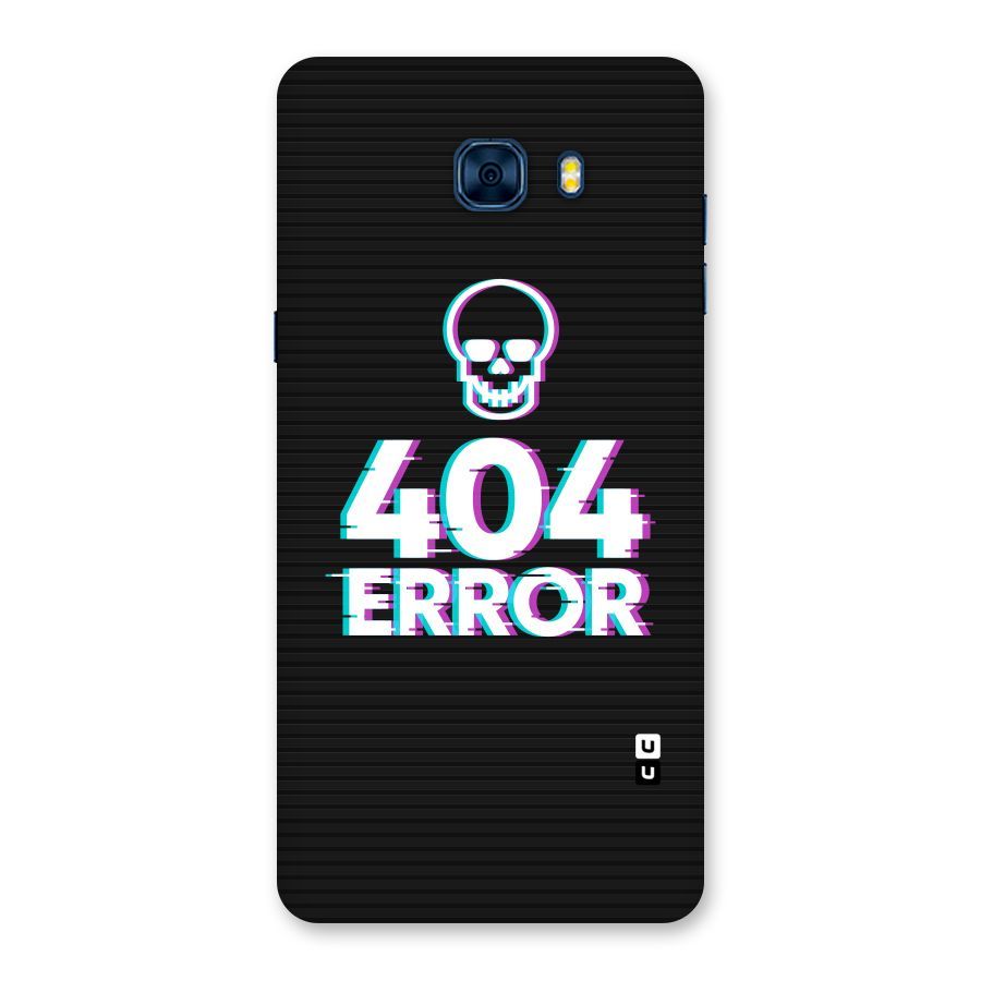 Error 404 Skull Back Case for Galaxy C7 Pro