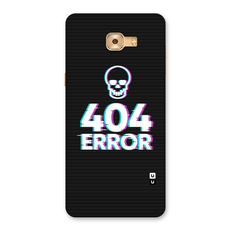 Error 404 Skull Back Case for Galaxy C9 Pro