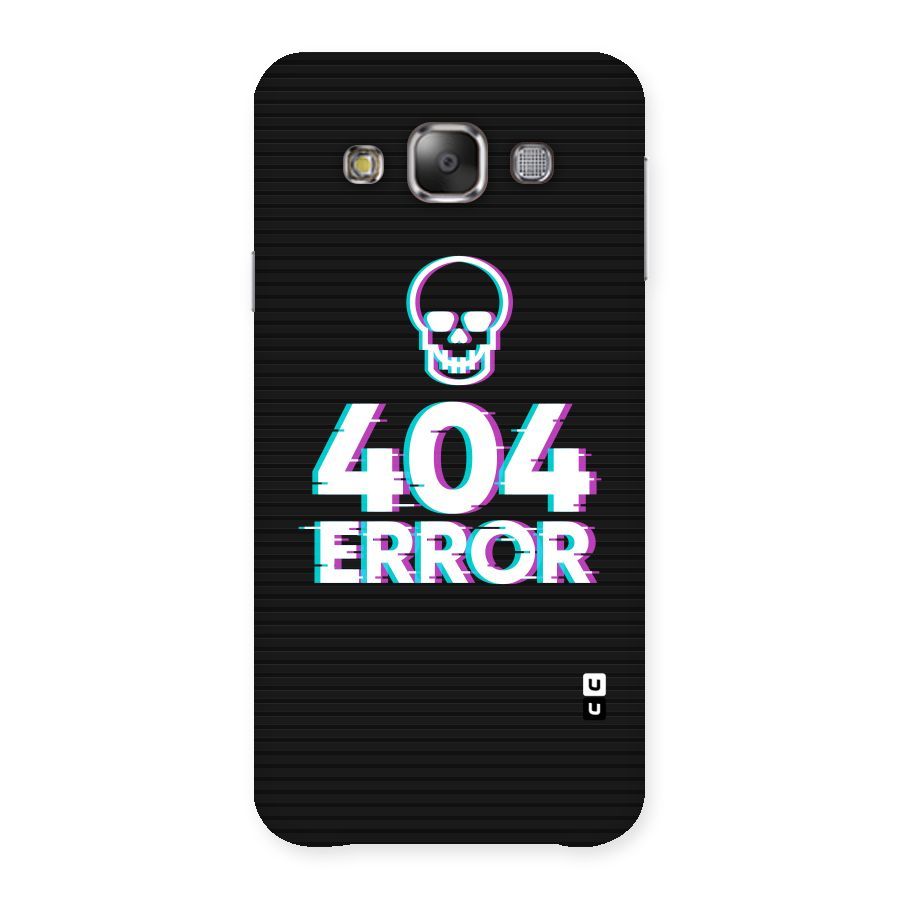 Error 404 Skull Back Case for Galaxy E7