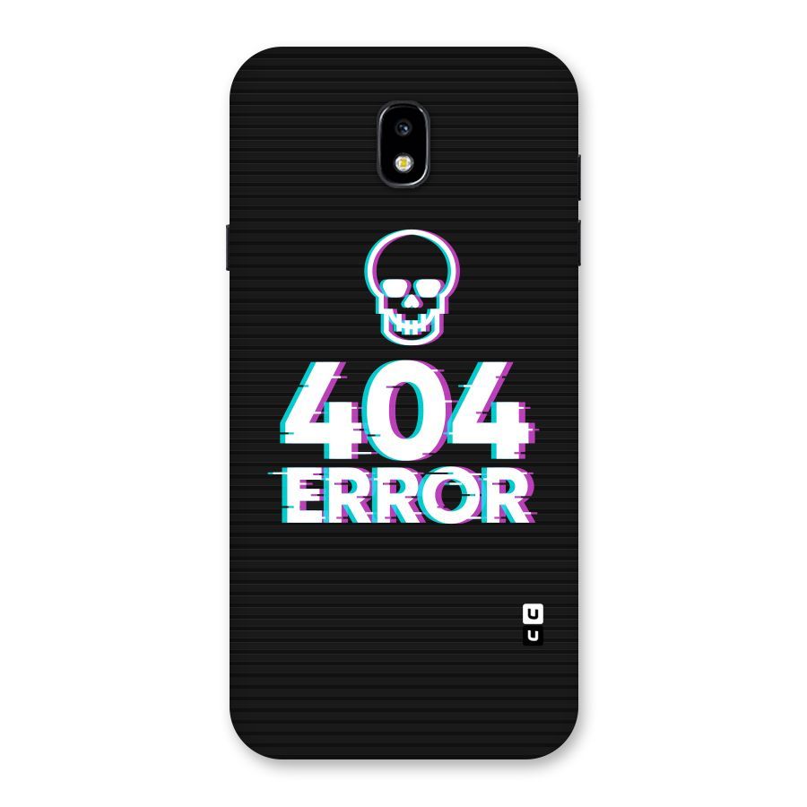 Error 404 Skull Back Case for Galaxy J7 Pro