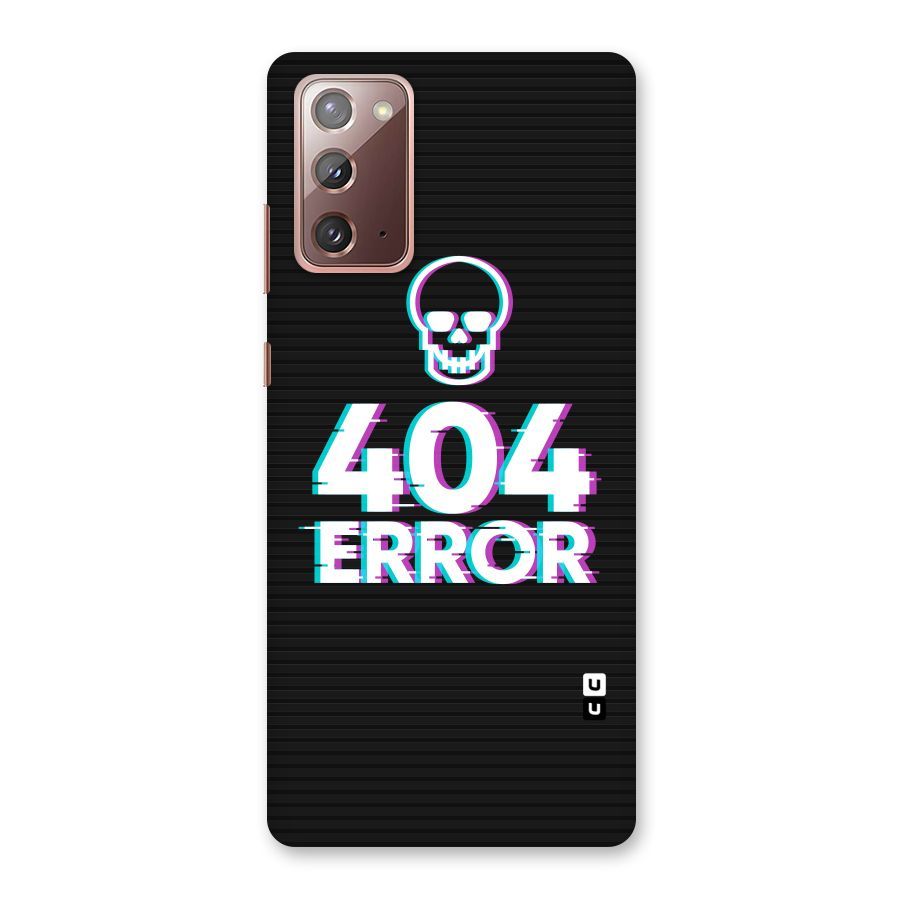 Error 404 Skull Back Case for Galaxy Note 20