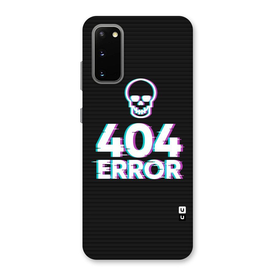 Error 404 Skull Back Case for Galaxy S20