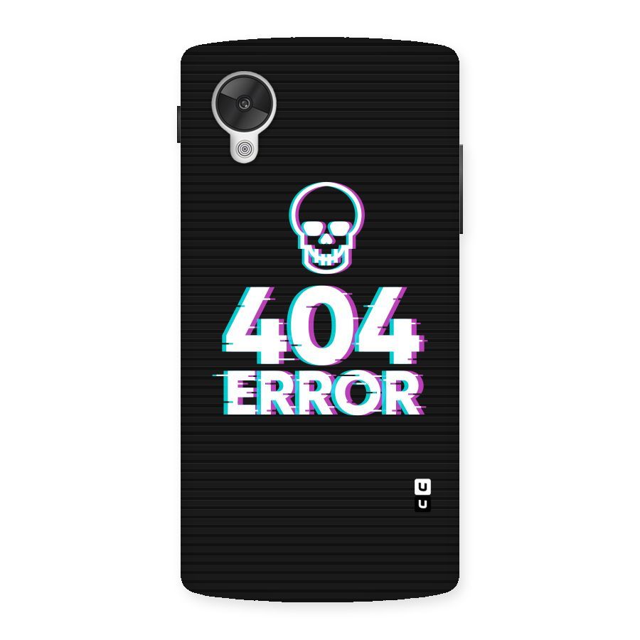 Error 404 Skull Back Case for Google Nexsus 5
