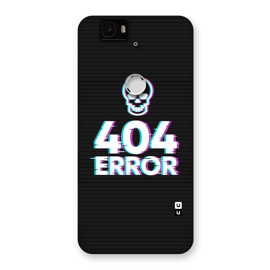 Error 404 Skull Back Case for Google Nexus-6P