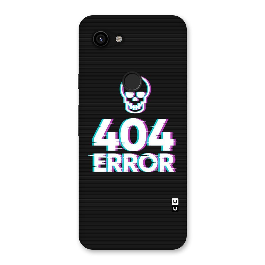 Error 404 Skull Back Case for Google Pixel 3a