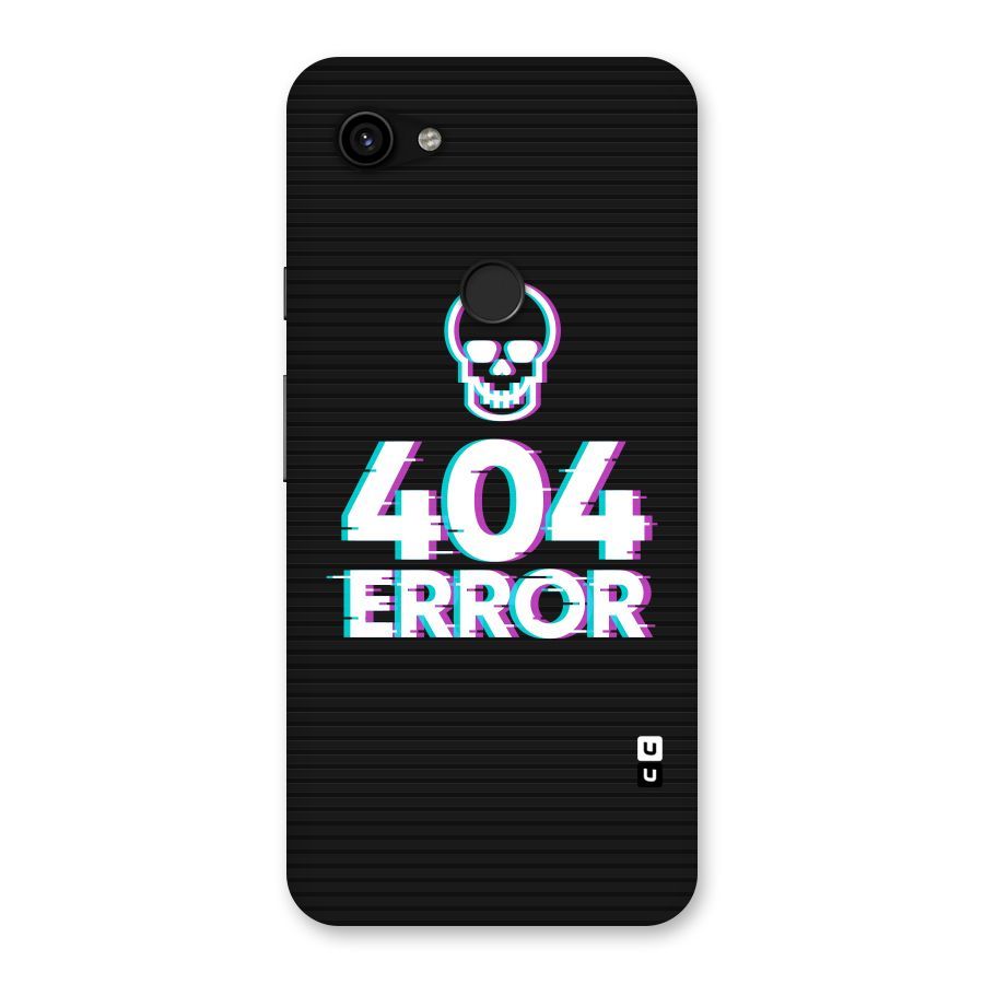 Error 404 Skull Back Case for Google Pixel 3a XL