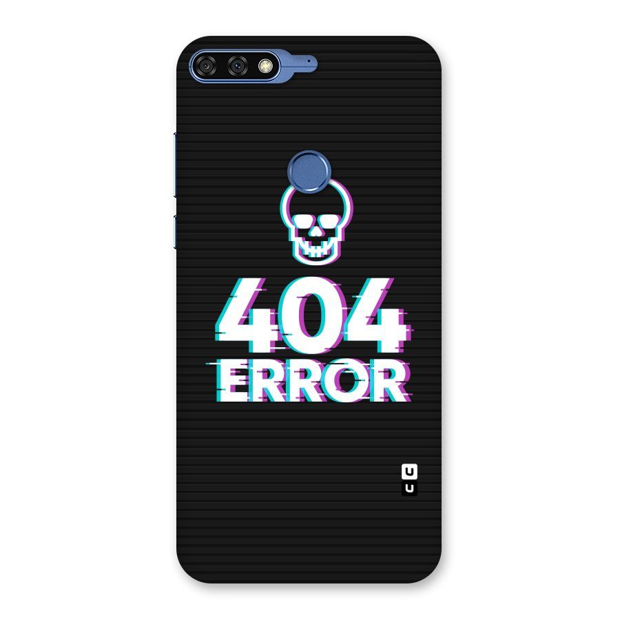 Error 404 Skull Back Case for Honor 7C