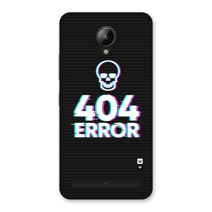 Error 404 Skull Back Case for Lenovo C2