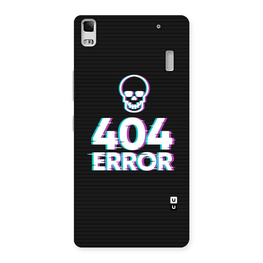 Error 404 Skull Back Case for Lenovo K3 Note