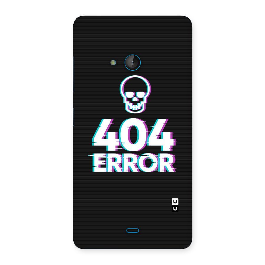 Error 404 Skull Back Case for Lumia 540