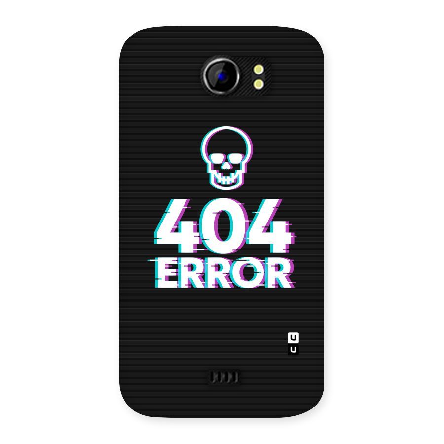 Error 404 Skull Back Case for Micromax Canvas 2 A110