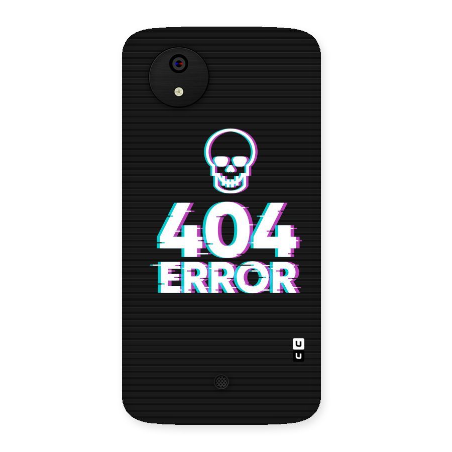 Error 404 Skull Back Case for Micromax Canvas A1
