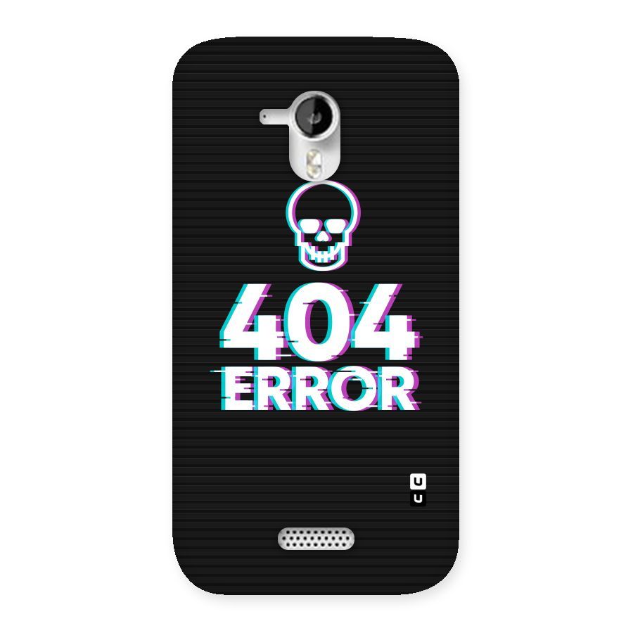Error 404 Skull Back Case for Micromax Canvas HD A116