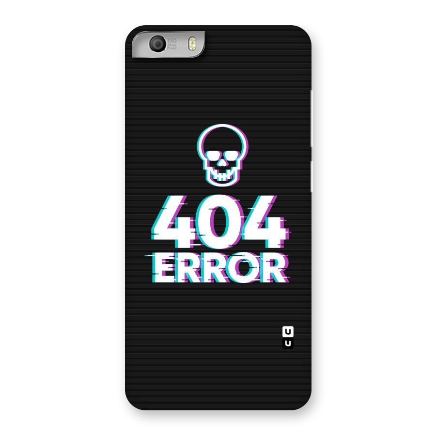 Error 404 Skull Back Case for Micromax Canvas Knight 2