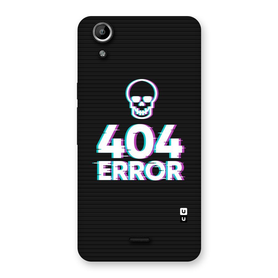 Error 404 Skull Back Case for Micromax Canvas Selfie Lens Q345