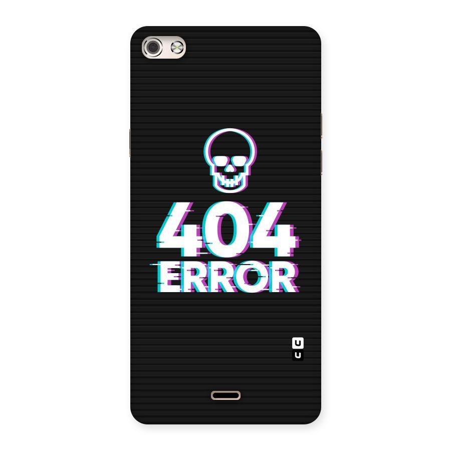 Error 404 Skull Back Case for Micromax Canvas Silver 5