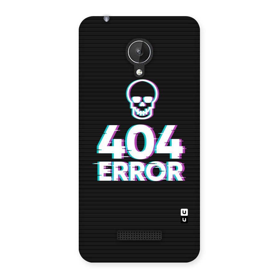 Error 404 Skull Back Case for Micromax Canvas Spark Q380