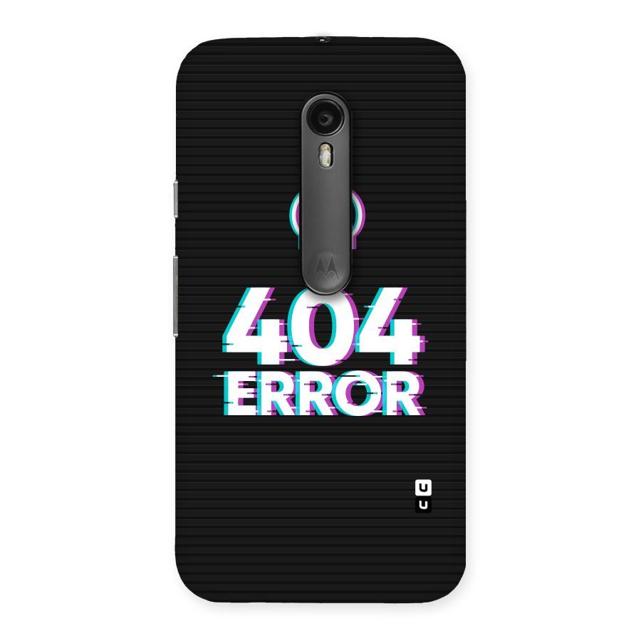 Error 404 Skull Back Case for Moto G3