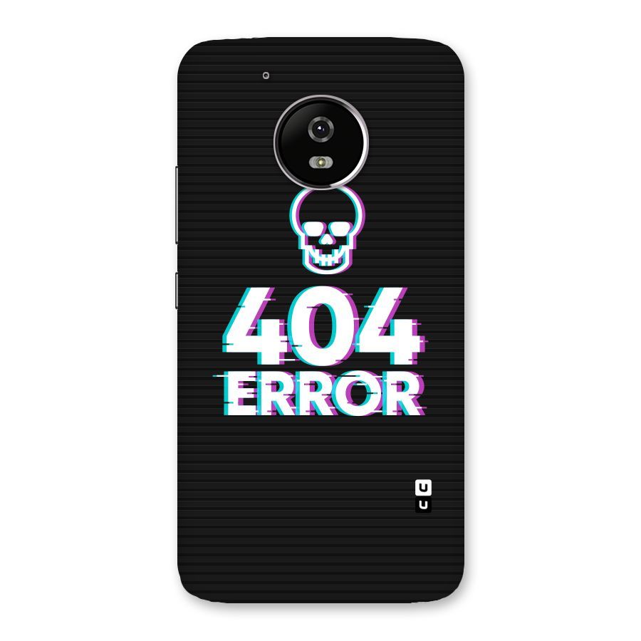 Error 404 Skull Back Case for Moto G5
