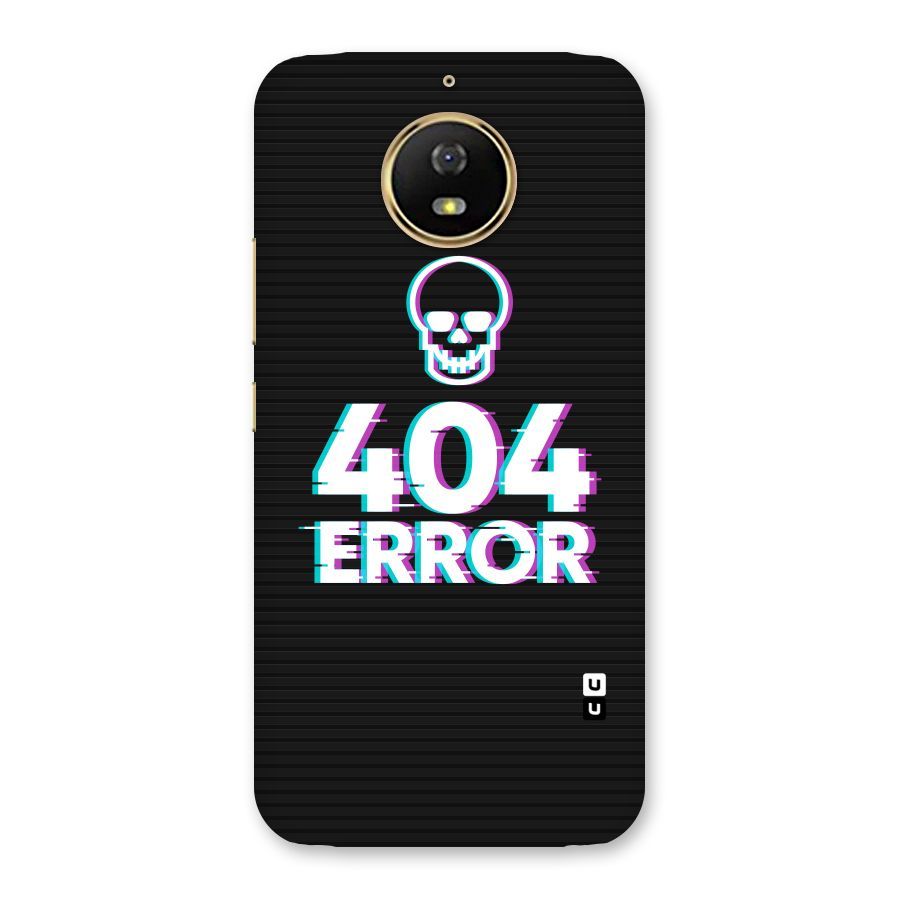 Error 404 Skull Back Case for Moto G5s