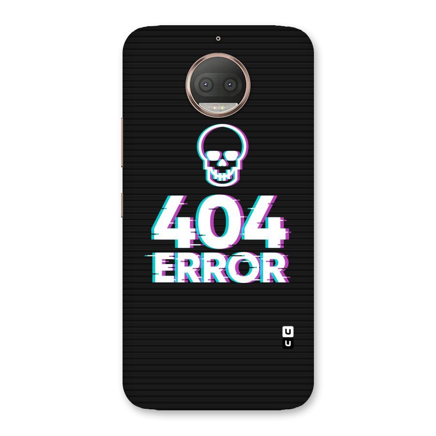 Error 404 Skull Back Case for Moto G5s Plus
