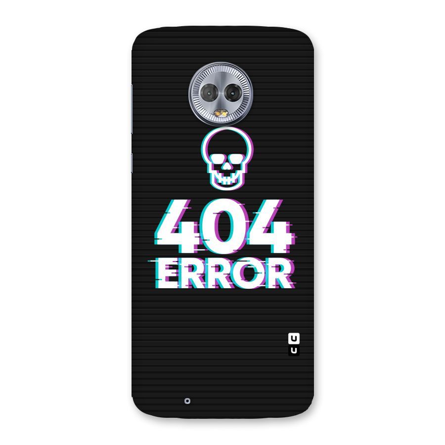 Error 404 Skull Back Case for Moto G6