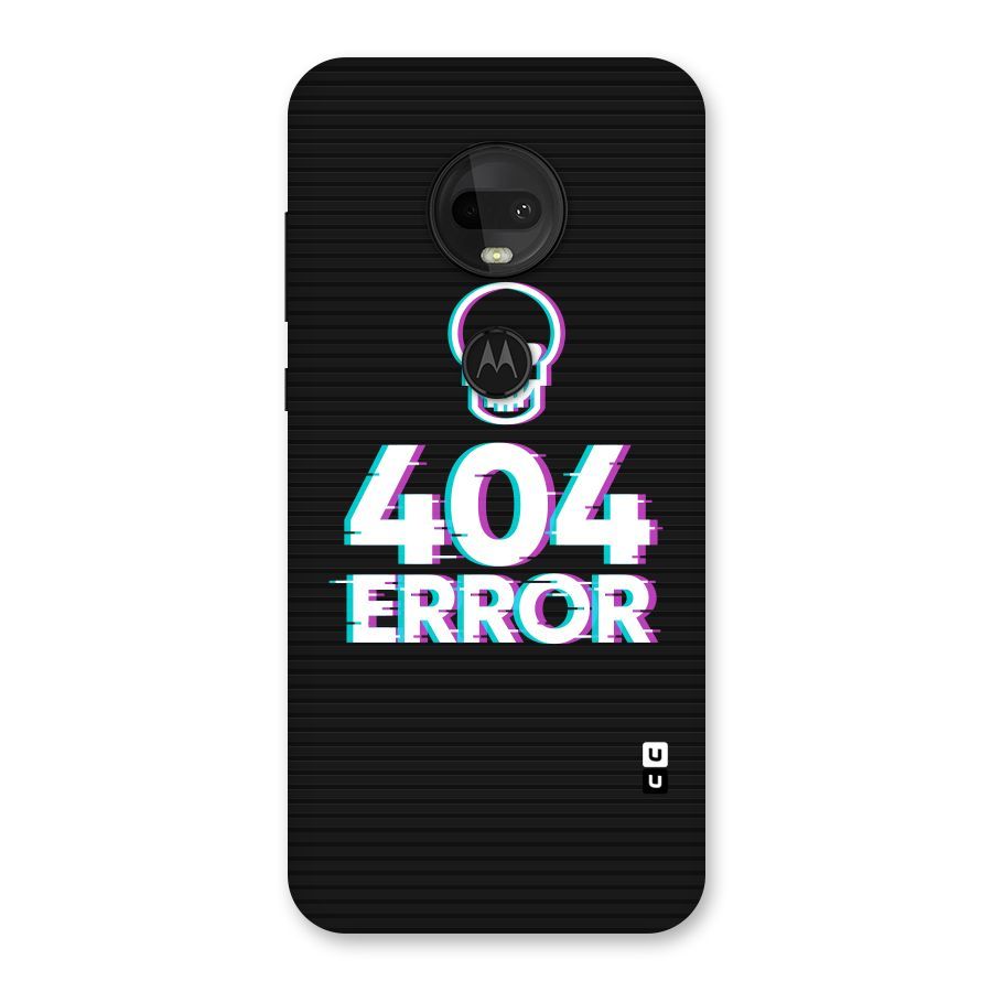 Error 404 Skull Back Case for Moto G7