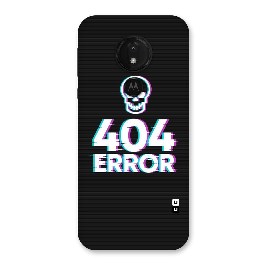 Error 404 Skull Back Case for Moto G7 Power