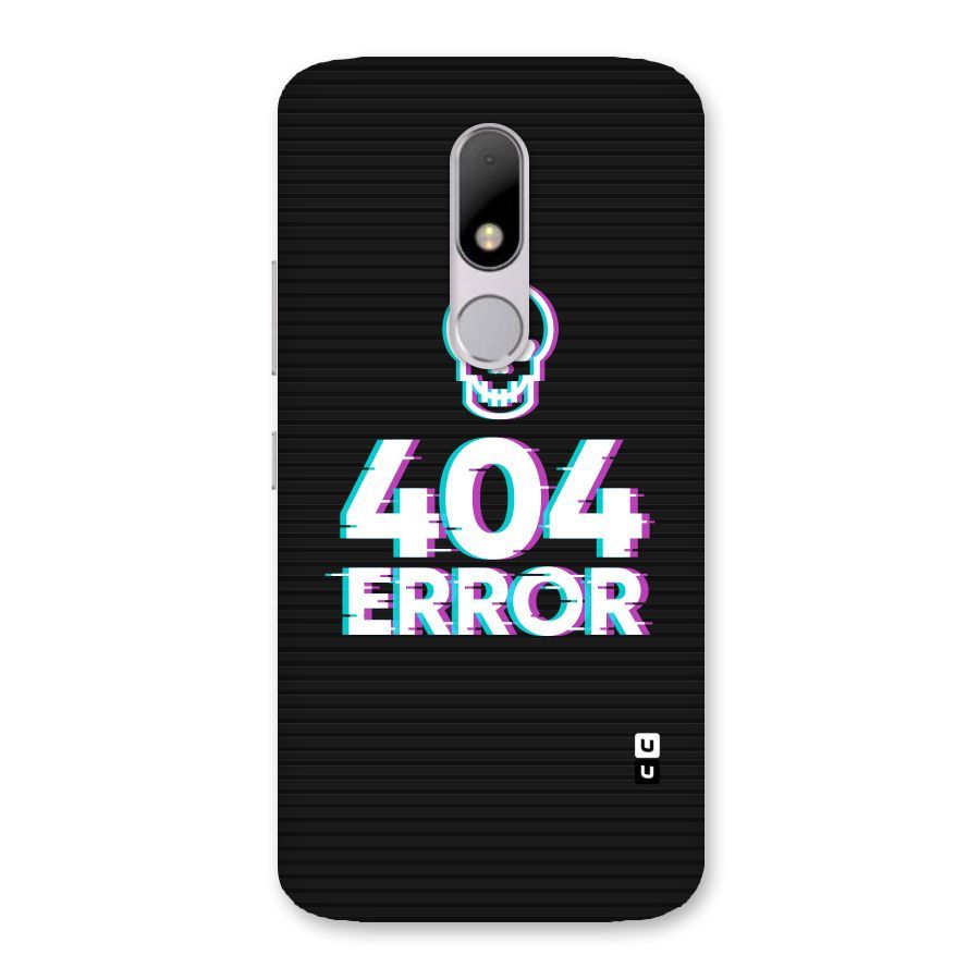 Error 404 Skull Back Case for Moto M