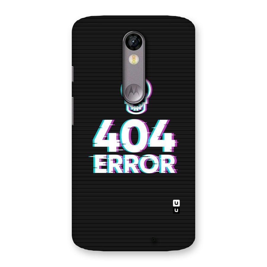Error 404 Skull Back Case for Moto X Force