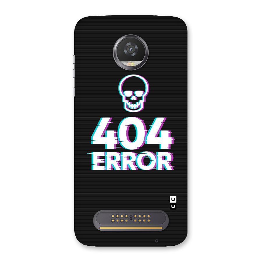 Error 404 Skull Back Case for Moto Z2 Play