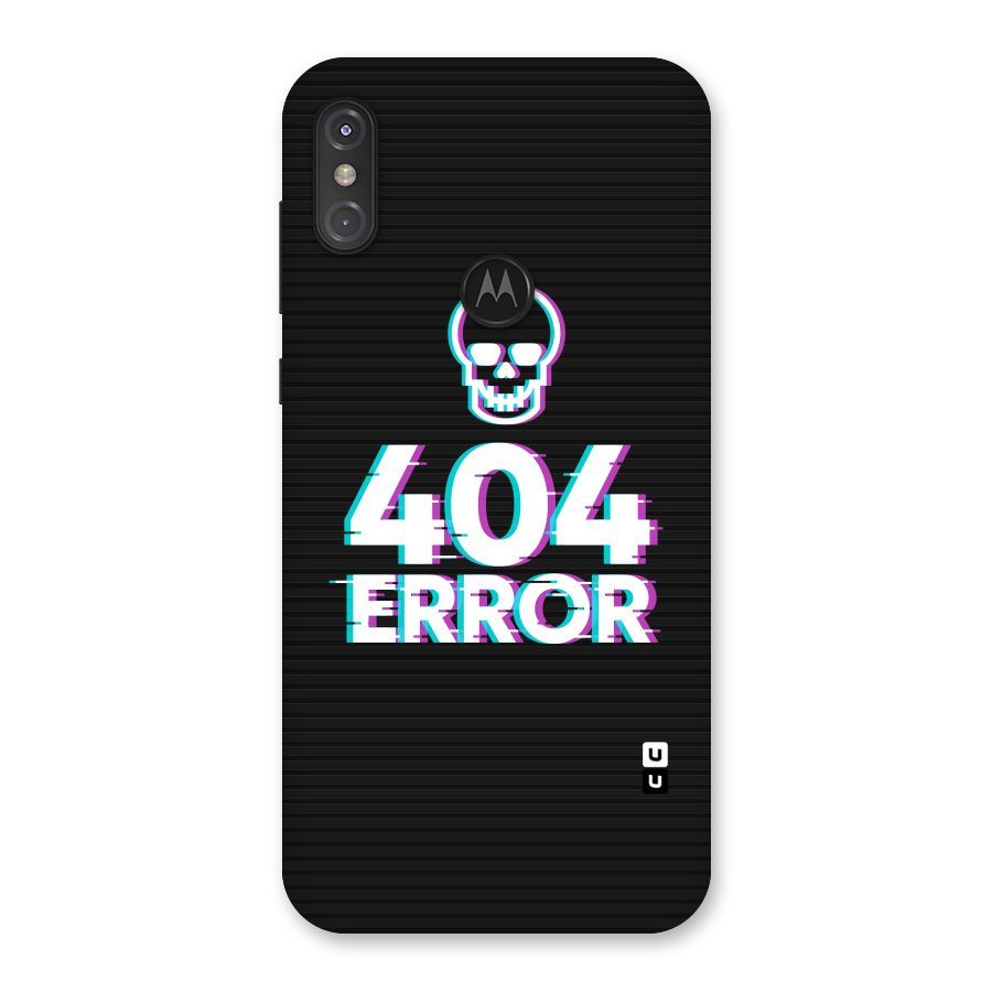Error 404 Skull Back Case for Motorola One Power