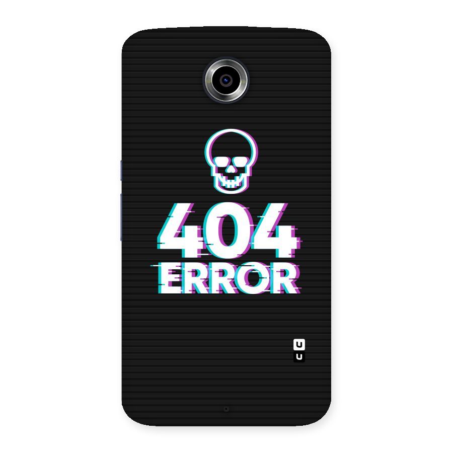 Error 404 Skull Back Case for Nexsus 6