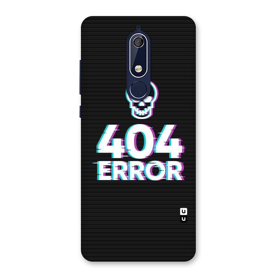 Error 404 Skull Back Case for Nokia 5.1