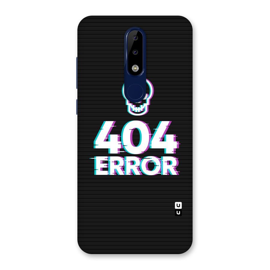 Error 404 Skull Back Case for Nokia 5.1 Plus