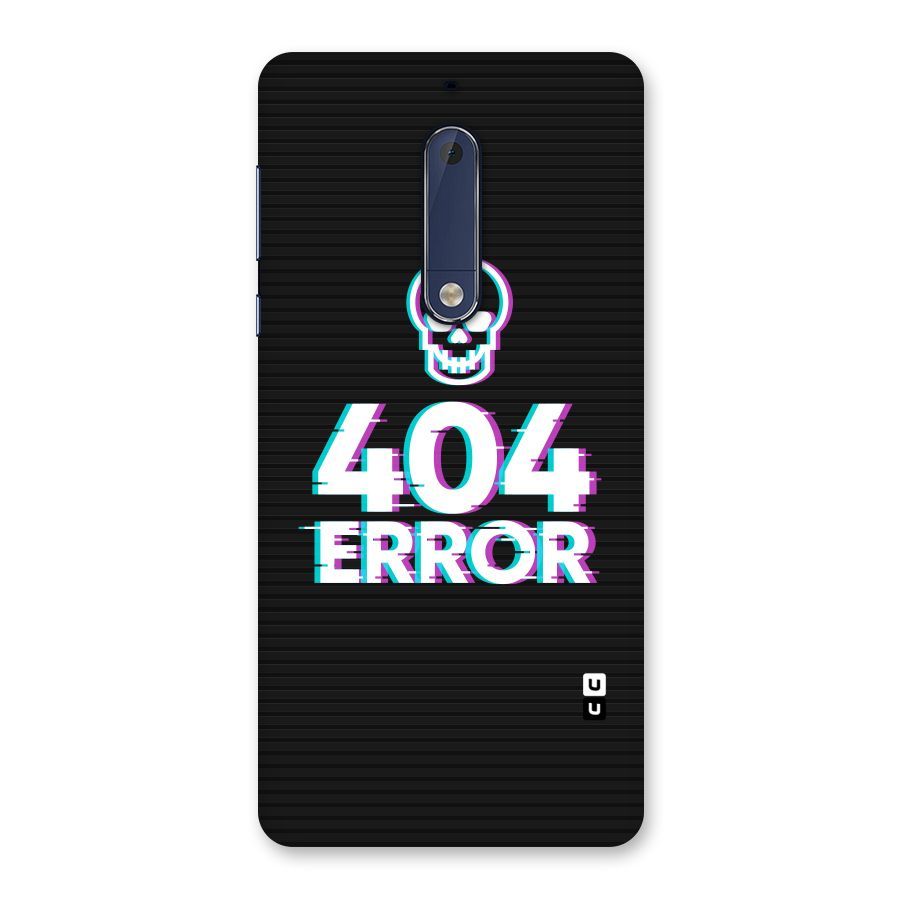 Error 404 Skull Back Case for Nokia 5