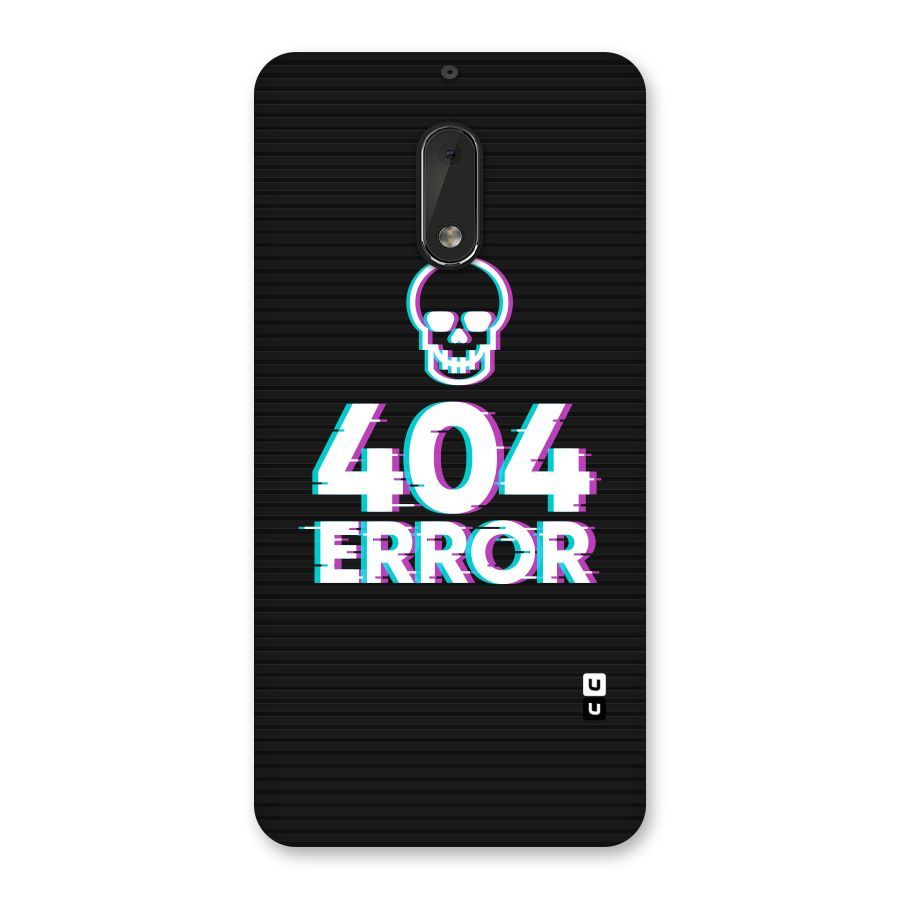 Error 404 Skull Back Case for Nokia 6
