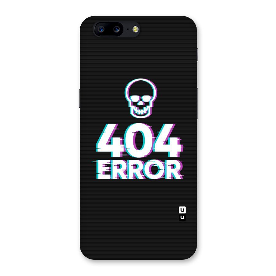 Error 404 Skull Back Case for OnePlus 5